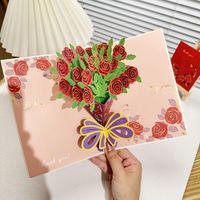 Goddess' Day Birthday Greeting Card Mother's Day Bouquet Creative Three-dimensional Advanced Sense Card sku image 4