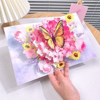 Goddess' Day Birthday Greeting Card Mother's Day Bouquet Creative Three-dimensional Advanced Sense Card sku image 7