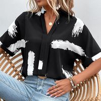 Women's Blouse Half Sleeve Blouses Printing Casual Simple Style Printing main image 6