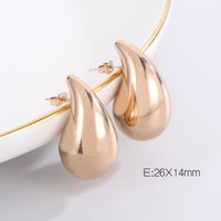 1 Pair Modern Style Water Droplets Plating Stainless Steel 18K Gold Plated Ear Studs sku image 44