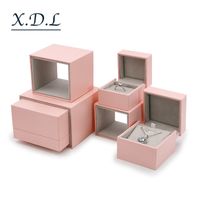 Simple Style Solid Color Flannel Grid Pattern Special Paper Jewelry Boxes sku image 3