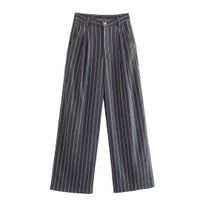Women's Long Sleeve Blazers Pocket Business Stripe sku image 15