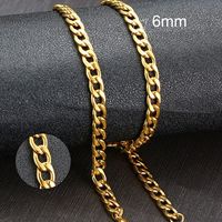 201 Stainless Steel 304 Stainless Steel Gold Plated Simple Style Plating Solid Color Necklace sku image 9