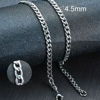 201 Stainless Steel 304 Stainless Steel Gold Plated Simple Style Plating Solid Color Necklace sku image 1