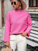 Women's Sweater Nine Points Sleeve Sweaters & Cardigans Casual Solid Color main image 6