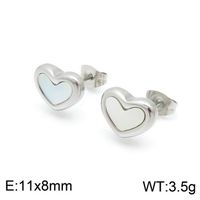 Stainless Steel 18K Gold Plated Luxurious Plating Heart Shape Bracelets Earrings Necklace sku image 3