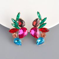 1 Pair Glam Luxurious Water Droplets Inlay Alloy Alloy Ear Studs main image 7