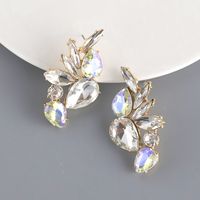 1 Pair Glam Luxurious Water Droplets Inlay Alloy Alloy Ear Studs main image 6
