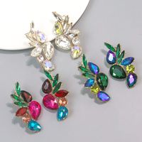 1 Pair Glam Luxurious Water Droplets Inlay Alloy Alloy Ear Studs main image 1