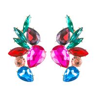 1 Pair Glam Luxurious Water Droplets Inlay Alloy Alloy Ear Studs sku image 2