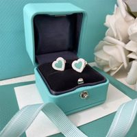 1 Pair Simple Style Heart Shape Titanium Steel Ear Studs main image 1