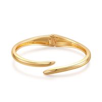 Simple Style Solid Color Metal Plating Gold Plated Women's Bangle main image 2