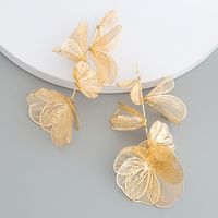 1 Pair Vintage Style Flower Plating Alloy Gold Plated Ear Studs main image 7