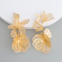 1 Pair Vintage Style Flower Plating Alloy Gold Plated Ear Studs main image 6
