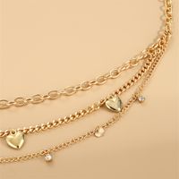 Elegant Sexy Solid Color Alloy Layered Gold Plated Women's Waist Chain main image 2