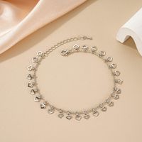 Cute Sweet Heart Shape Alloy Plating Hollow Out Women's Anklet main image 5