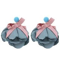 1 Pair Exaggerated Vacation Flower Cloth Drop Earrings main image 4