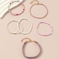 Cute Simple Style Heart Shape Plastic Fabric Wholesale Bracelets main image 4