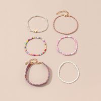 Cute Simple Style Heart Shape Plastic Fabric Wholesale Bracelets main image 3