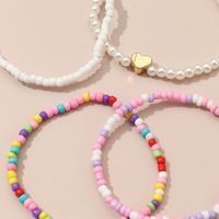Cute Simple Style Heart Shape Plastic Fabric Wholesale Bracelets main image 2
