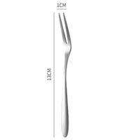 Casual Solid Color Stainless Steel Fruit Fork sku image 8