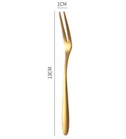 Casual Solid Color Stainless Steel Fruit Fork sku image 5