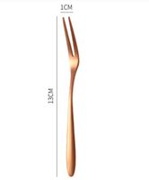 Casual Solid Color Stainless Steel Fruit Fork sku image 7