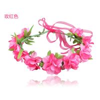 Simple Style Flower Cloth Flowers Hair Band sku image 1