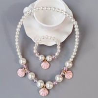 Cute Shell Alloy Beaded Girl's Necklace main image 1