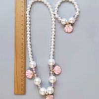 Cute Shell Alloy Beaded Girl's Necklace main image 3