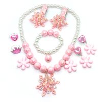 Simple Style Shell Plastic Resin Beaded Women's Bracelets Earrings Necklace sku image 24