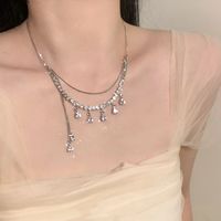 Simple Style Bow Knot Imitation Pearl Patchwork Women's Pendant Necklace sku image 7