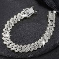 Hip Hop Collar Aleación Embutido Diamantes De Imitación Hombres Collar sku image 2