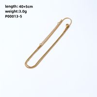 304 Stainless Steel Copper Gold Plated IG Style Simple Style Polishing Plating Letter Charms sku image 3