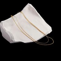 Titanium Steel 18K Gold Plated Simple Style Plating Solid Color Layered Necklaces main image 5