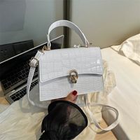 Women's All Seasons Pu Leather Solid Color Classic Style Square Flip Cover Handbag main image 7