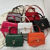 Women's All Seasons Pu Leather Solid Color Classic Style Square Flip Cover Handbag main image 9