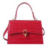 Women's All Seasons Pu Leather Solid Color Classic Style Square Flip Cover Handbag sku image 3