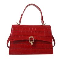 Women's All Seasons Pu Leather Solid Color Classic Style Square Flip Cover Handbag sku image 5