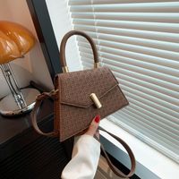 Women's All Seasons Pu Leather Solid Color Classic Style Square Flip Cover Handbag main image 5