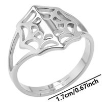 Simple Style Spider Web Stainless Steel Polishing Rings sku image 1