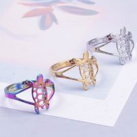 Simple Style Butterfly Stainless Steel Polishing Rings main image 2