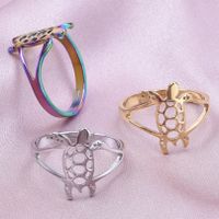 Simple Style Butterfly Stainless Steel Polishing Rings main image 3