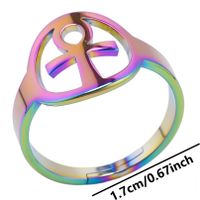 Commute Solid Color Stainless Steel Polishing Rings sku image 2