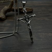Hip-Hop Cross 304 Stainless Steel Chain Men'S Pendant Necklace main image 3