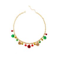 Retro Bell Alloy Plating Gold Plated Christmas Women's Necklace main image 2