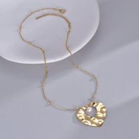 Simple Style Heart Shape Stainless Steel 14k Gold Plated Pendant Necklace In Bulk main image 3