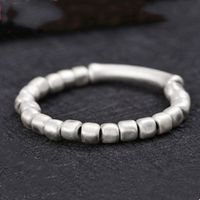 Simple Style Solid Color Sterling Silver Unisex Bracelets main image 1