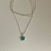 Lady Flower Sterling Silver Pendant Necklace In Bulk sku image 1