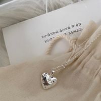 Sweet Heart Shape Sterling Silver Zircon Pendant Necklace In Bulk main image 5